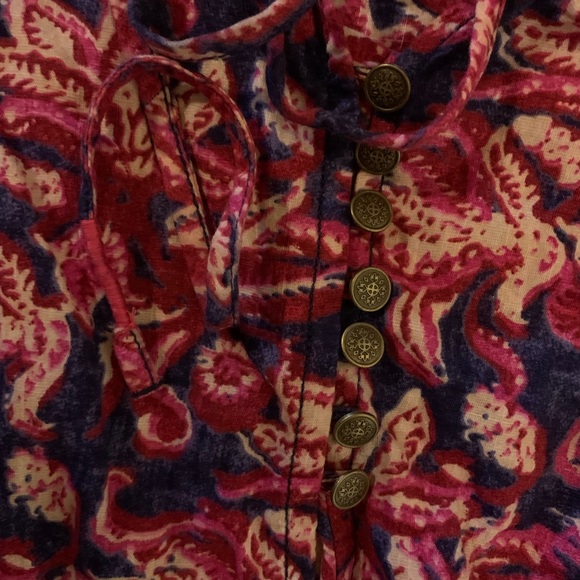 Beautiful, Vibrant Boho Top from Anthro - Picture 4 of 4